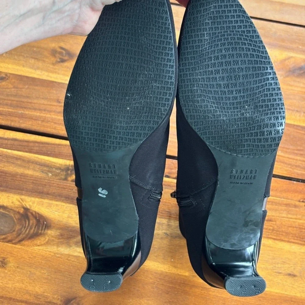 Stuart Weitzman‎ Radiance Gore-Tex Ankle Boots Black Size 8 New Never Worn